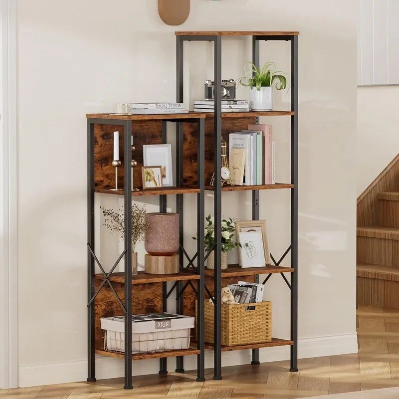 5 Tier Tall Bookshelf - 14.9D x 10.6W x 55.1H 10