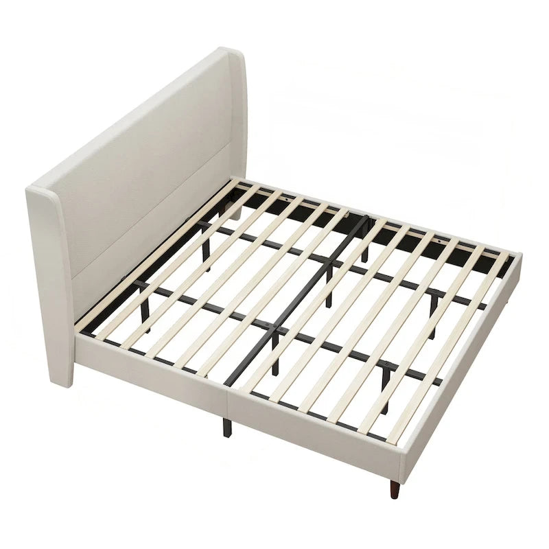 Luxurious Upholstered King Bed Frame with Exceptional Support 7