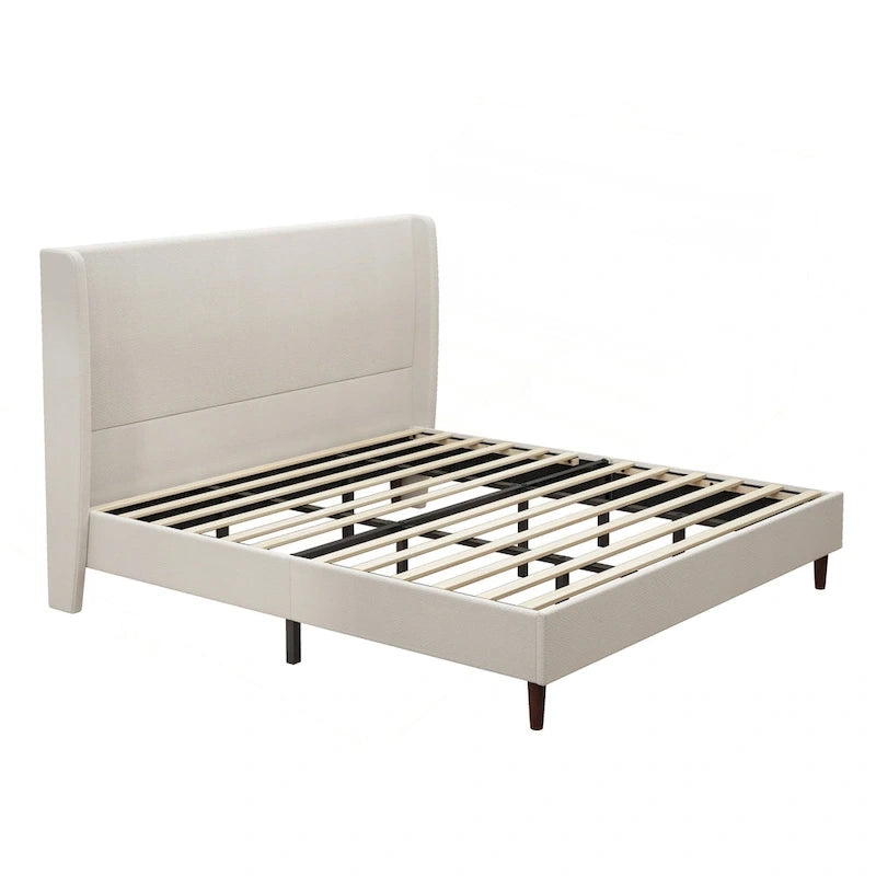 Luxurious Upholstered King Bed Frame with Exceptional Support 10