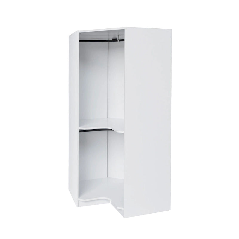 Polygon Corner Wardrobe with 2-Doors 8