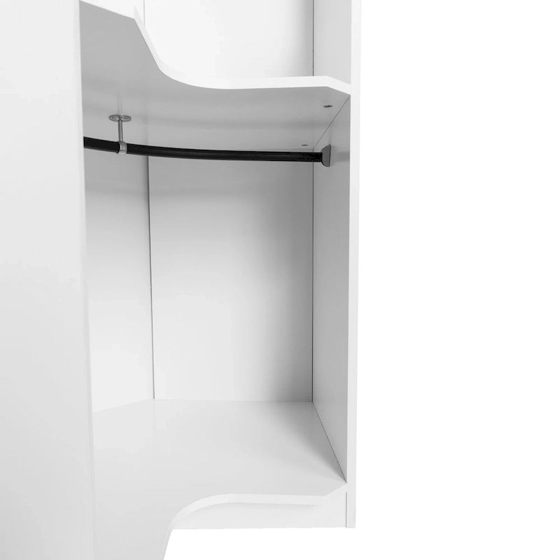 Polygon Corner Wardrobe with 2-Doors 13