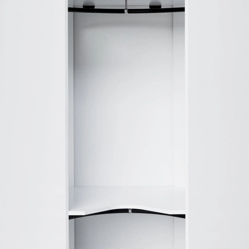 Polygon Corner Wardrobe with 2-Doors 16