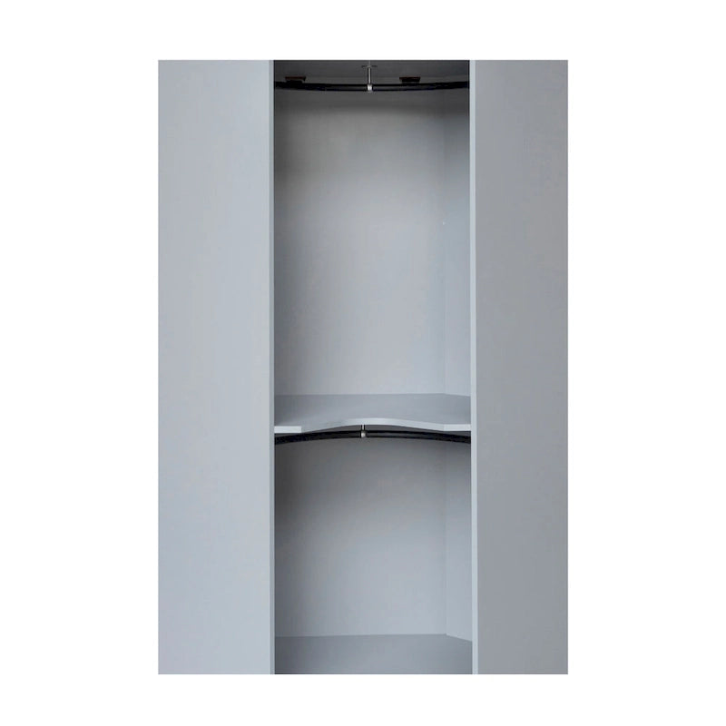 Polygon Corner Wardrobe with 2-Doors 19