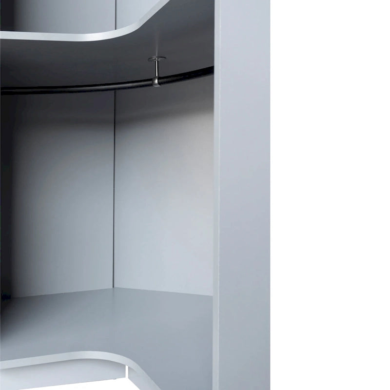 Polygon Corner Wardrobe with 2-Doors 31