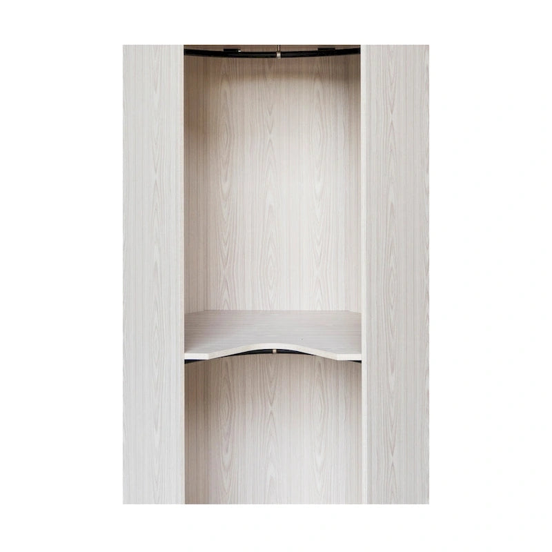 Polygon Corner Wardrobe with 2-Doors 38