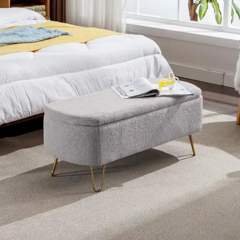 Storage Ottoman Bench for End of Bed 19