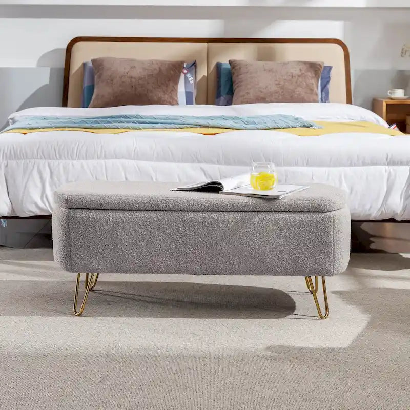 Storage Ottoman Bench for End of Bed 3
