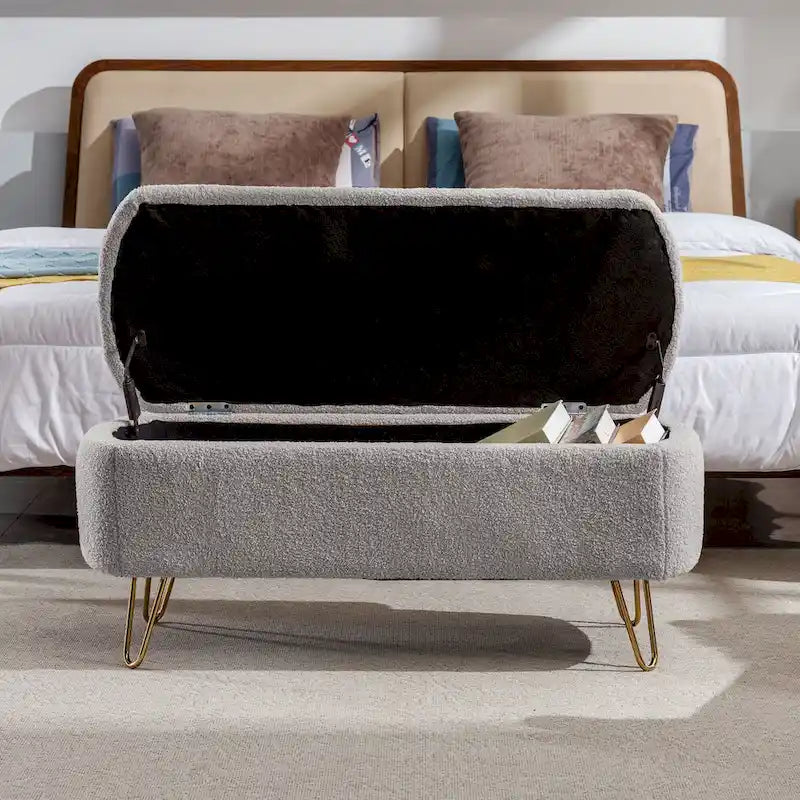 Storage Ottoman Bench for End of Bed 5