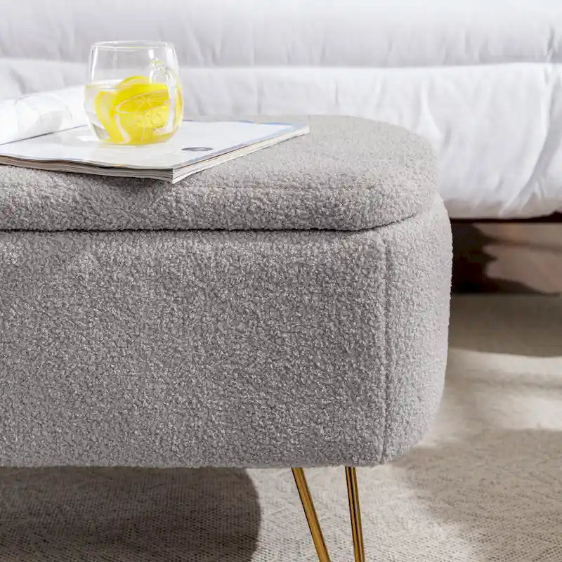 Storage Ottoman Bench for End of Bed 7