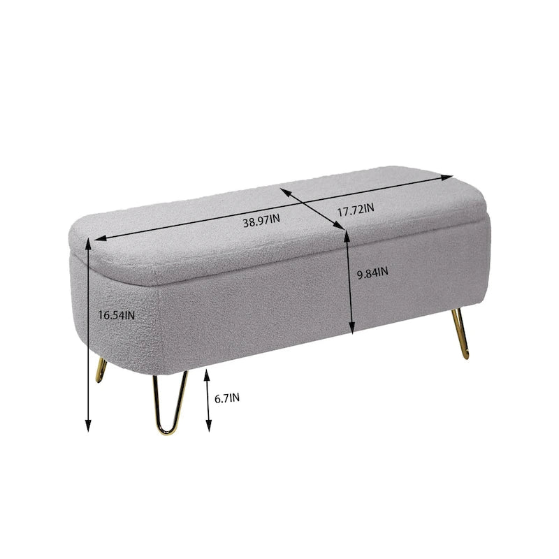Storage Ottoman Bench for End of Bed 9