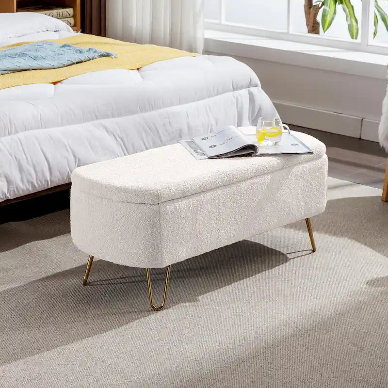 Storage Ottoman Bench for End of Bed 11