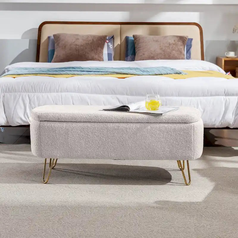 Storage Ottoman Bench for End of Bed 13