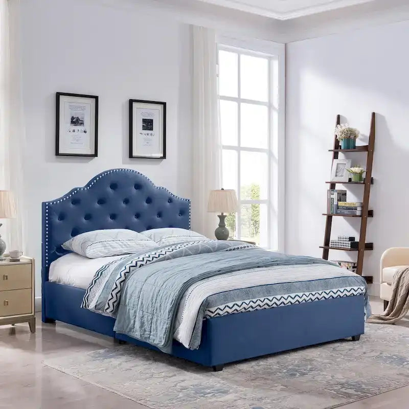 Cordeaux Queen-size Tufted Upholstered Bed by 20