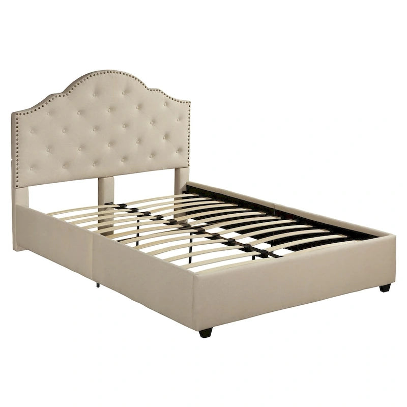 Cordeaux Queen-size Tufted Upholstered Bed by