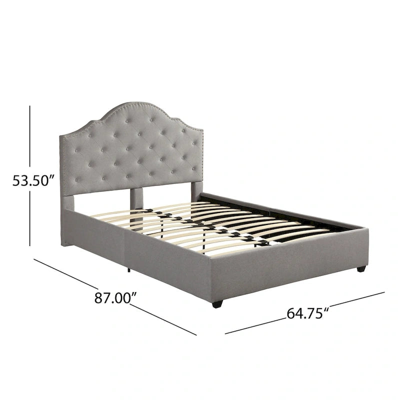 Cordeaux Queen-size Tufted Upholstered Bed by 17
