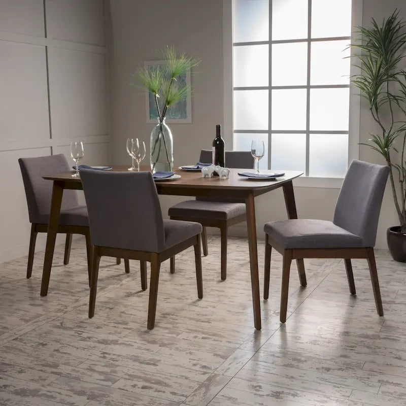 Fabrizio Mid-Century Modern 5-piece Dining Set