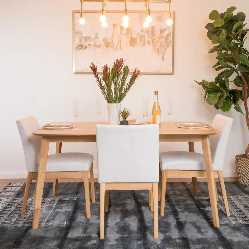 Fabrizio Mid-Century Modern 5-piece Dining Set 4