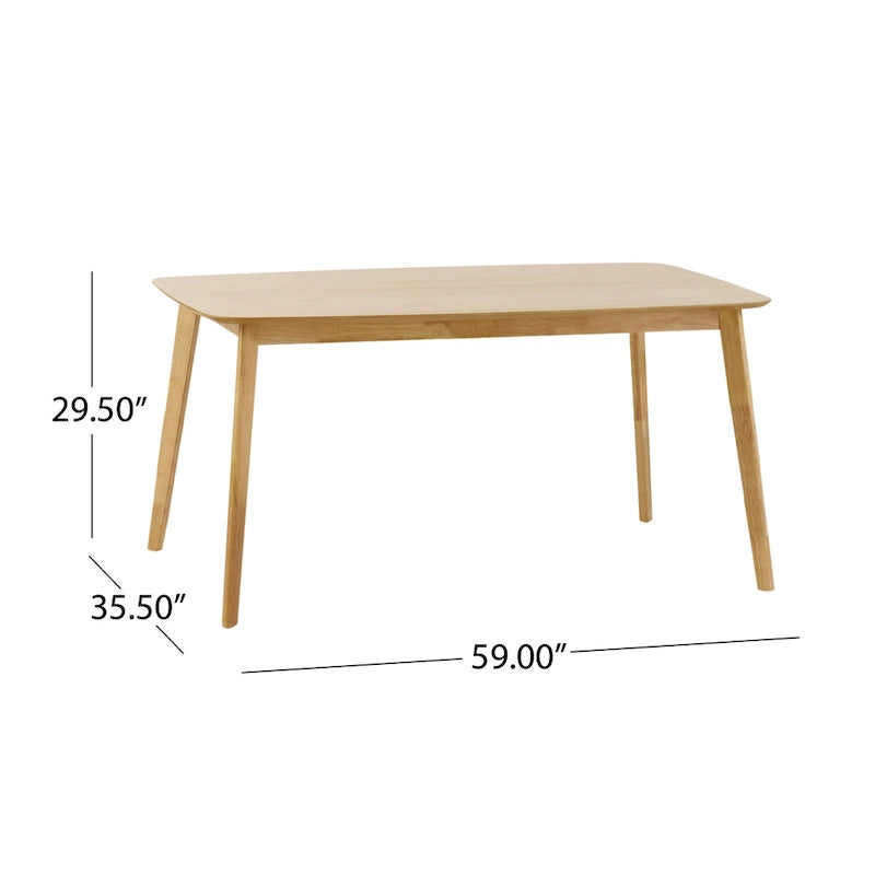 Fabrizio Mid-Century Modern 5-piece Dining Set 9