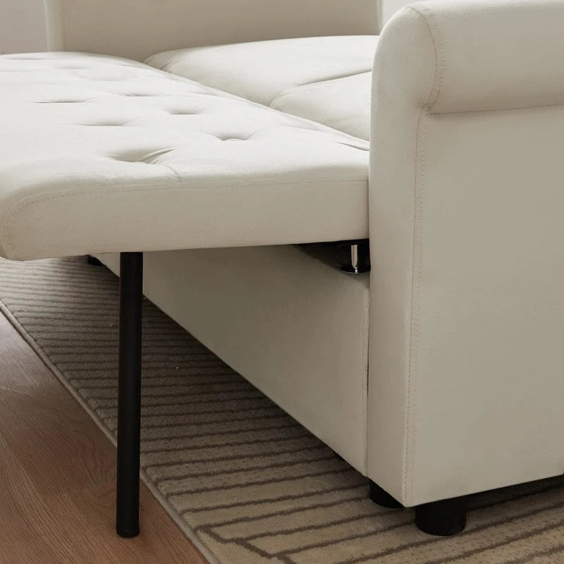 Adjustable Sleeper Sofa with 2 Lumbar Pillows 8