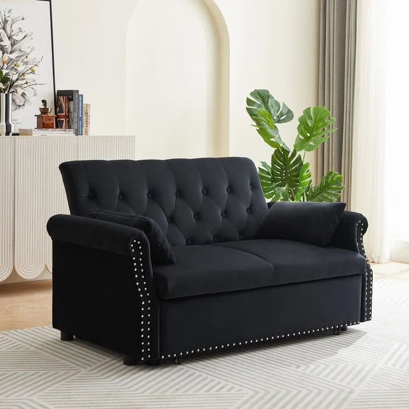 Adjustable Sleeper Sofa with 2 Lumbar Pillows 13