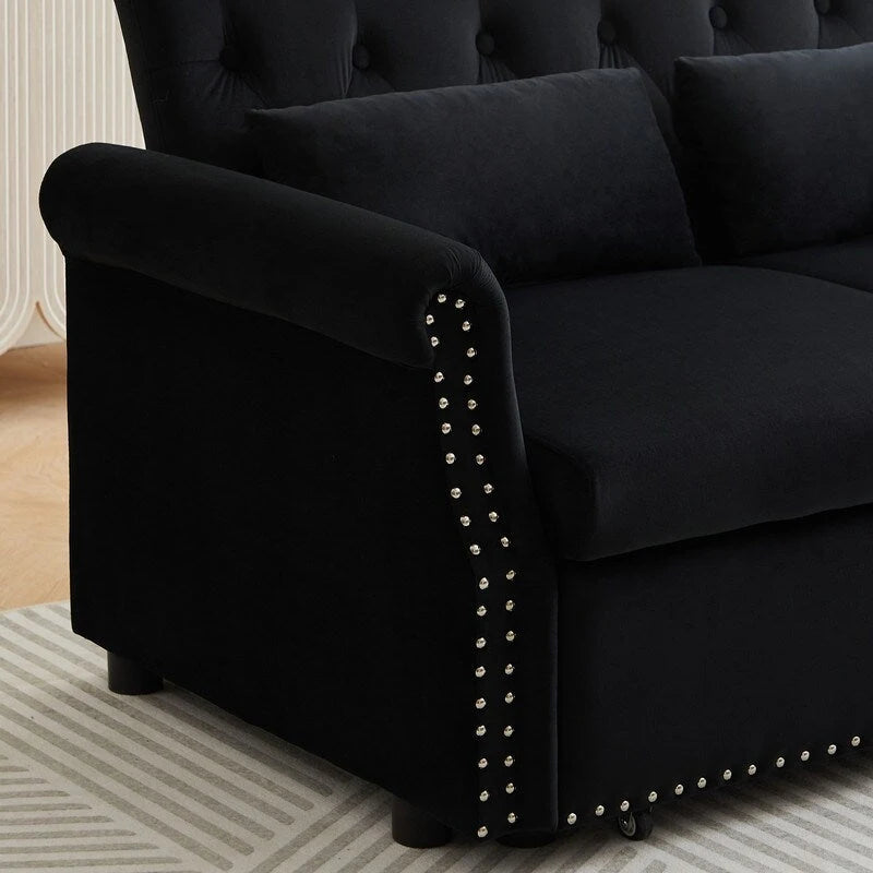 Adjustable Sleeper Sofa with 2 Lumbar Pillows 15