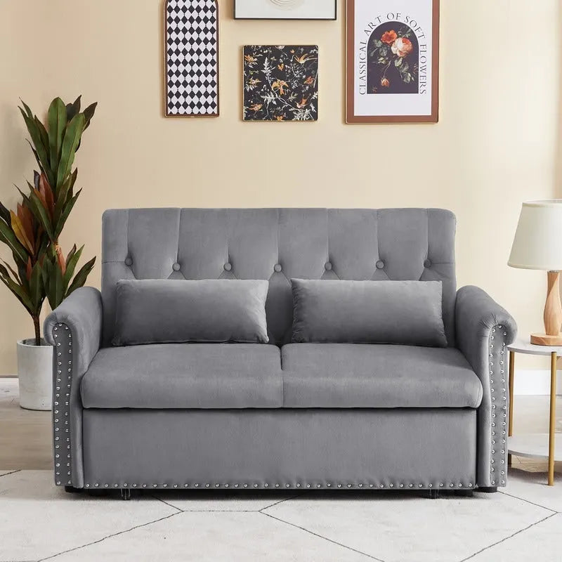 Adjustable Sleeper Sofa with 2 Lumbar Pillows 16