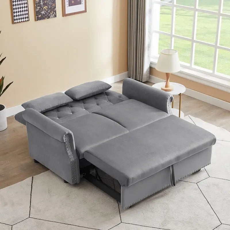 Adjustable Sleeper Sofa with 2 Lumbar Pillows 17