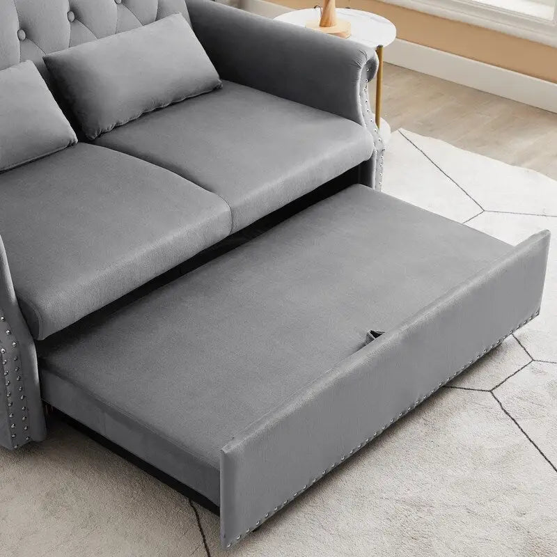 Adjustable Sleeper Sofa with 2 Lumbar Pillows 19