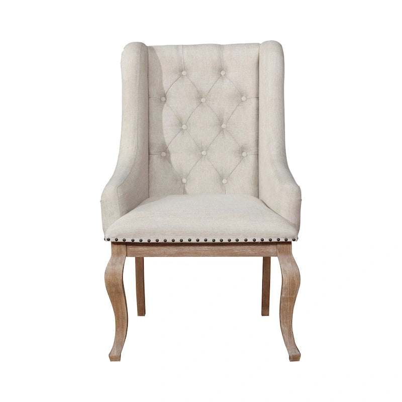 F Tufted Back Upholstered Dining Chairs (Set of 2)