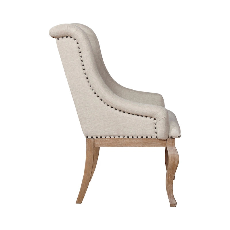 F Tufted Back Upholstered Dining Chairs (Set of 2) 5