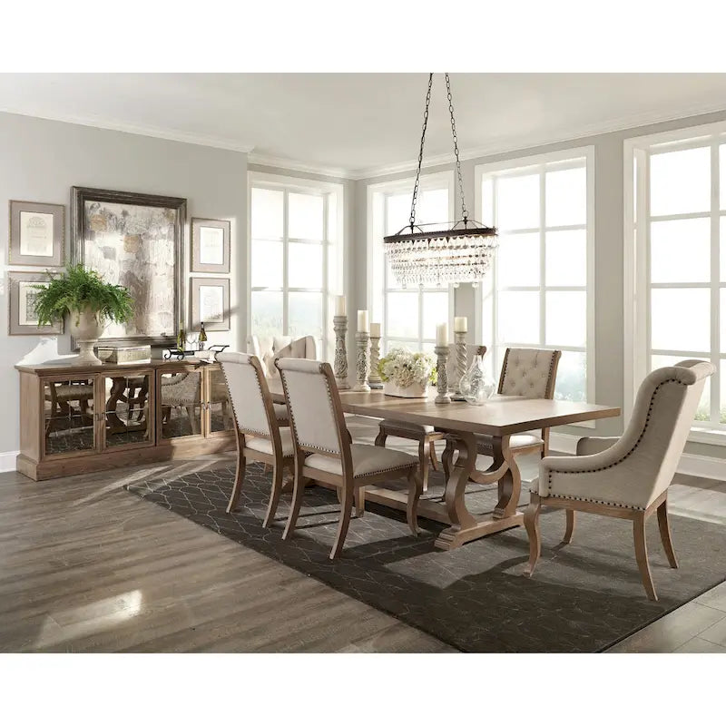 F Tufted Back Upholstered Dining Chairs (Set of 2) 6