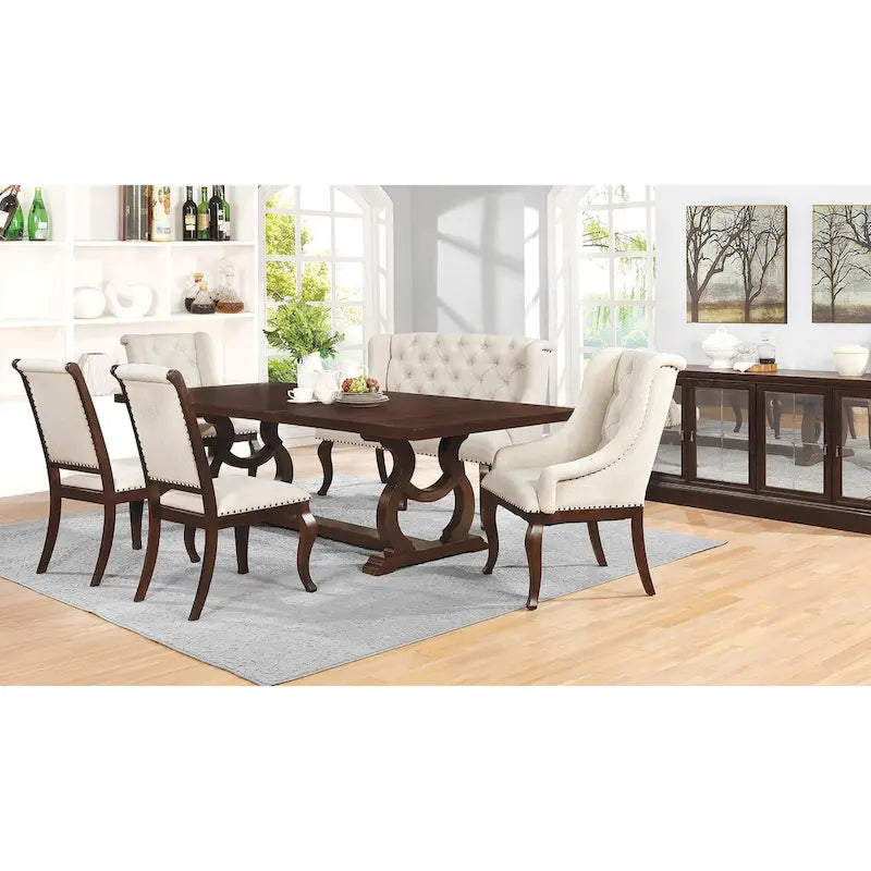 F Tufted Back Upholstered Dining Chairs (Set of 2) 11