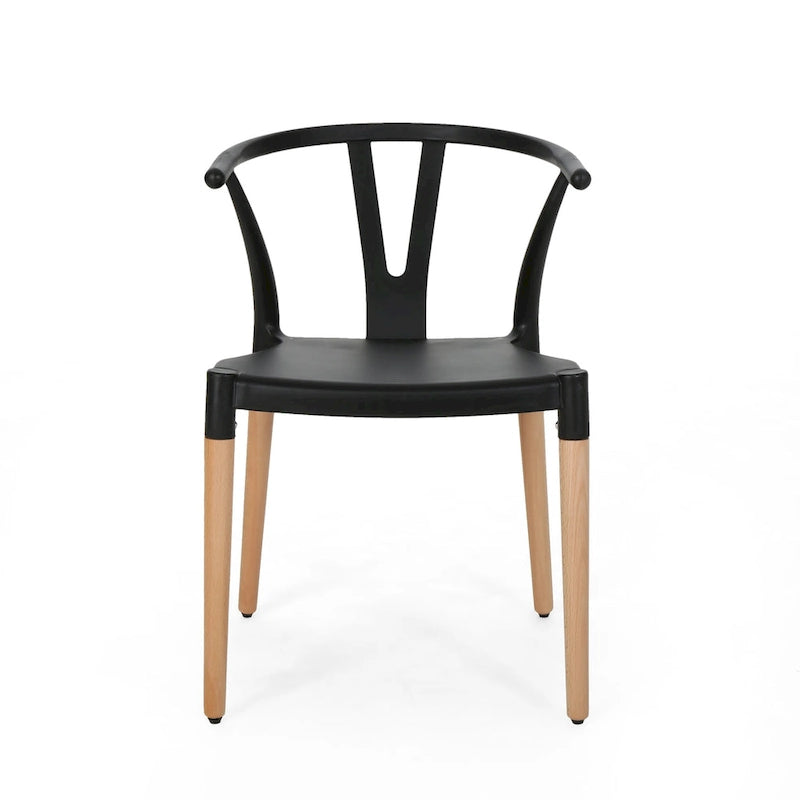 Mountfair Modern Wood Leg Dining Chairs (Set of 2) by 4