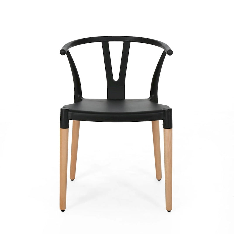 Mountfair Modern Wood Leg Dining Chairs (Set of 2) by 8