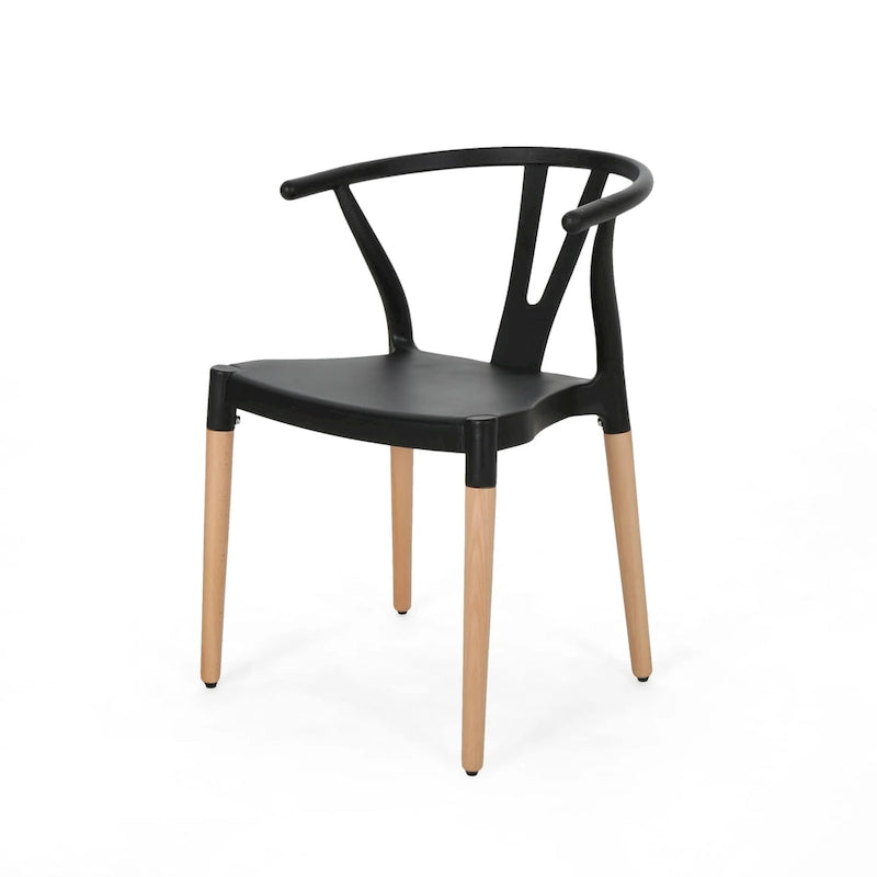 Mountfair Modern Wood Leg Dining Chairs (Set of 2) by 9