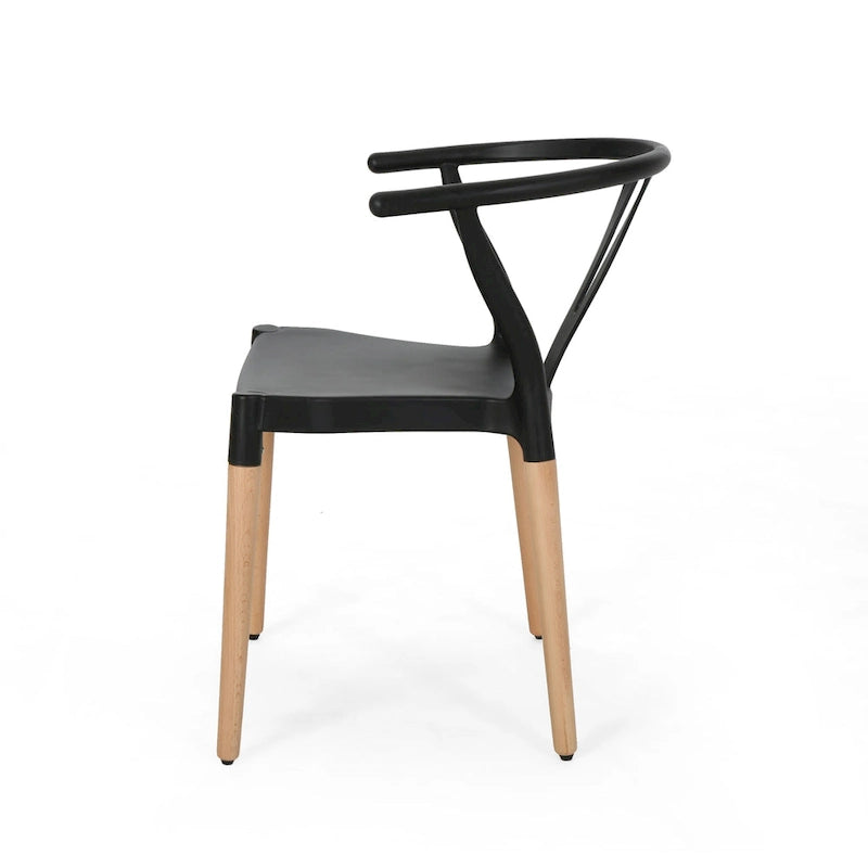 Mountfair Modern Wood Leg Dining Chairs (Set of 2) by 10