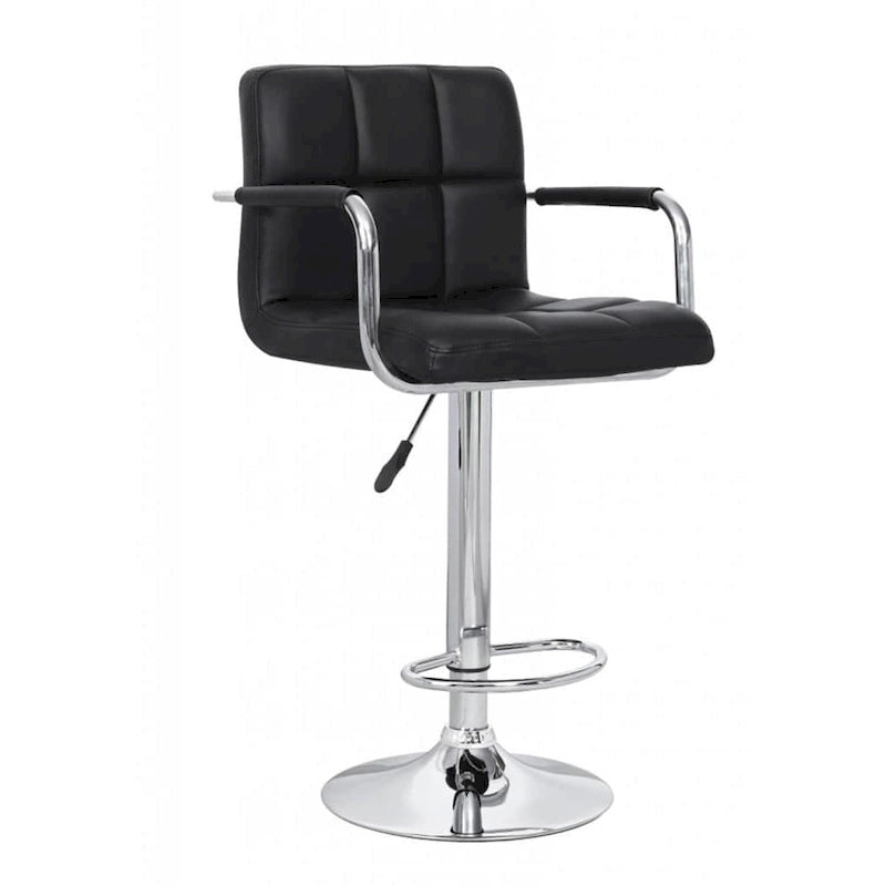 Upholstered Adjustable Retro Bar Stool 20