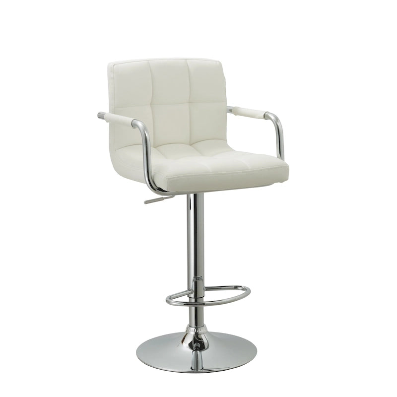 Upholstered Adjustable Retro Bar Stool 22