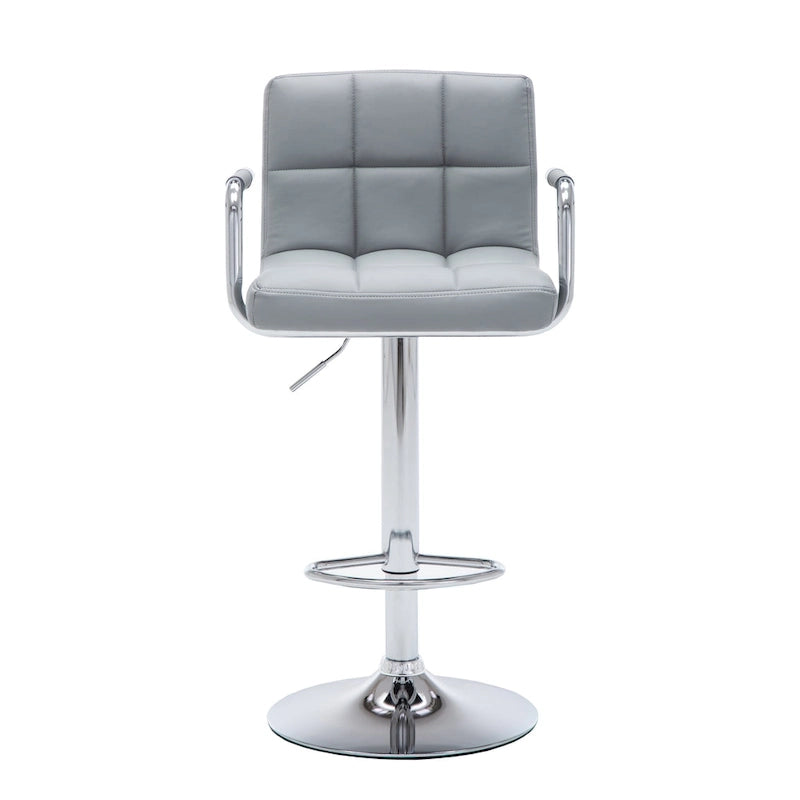 Upholstered Adjustable Retro Bar Stool 3