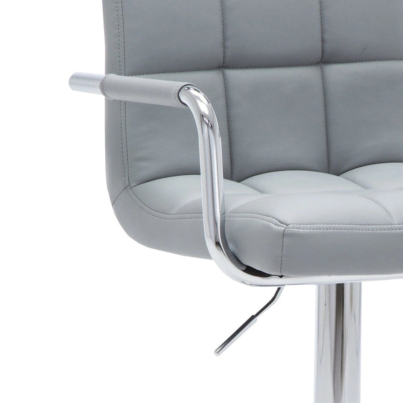 Upholstered Adjustable Retro Bar Stool 6