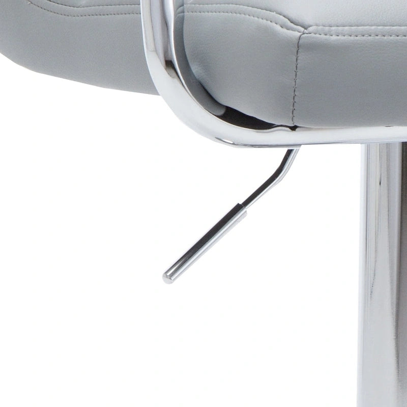 Upholstered Adjustable Retro Bar Stool 7