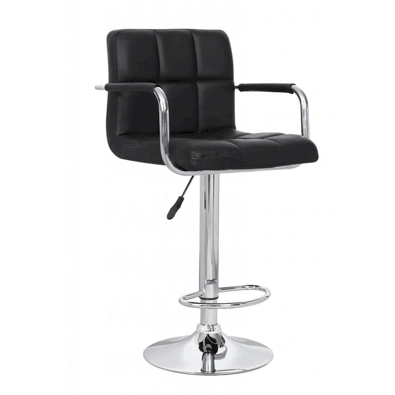 Upholstered Adjustable Retro Bar Stool 13