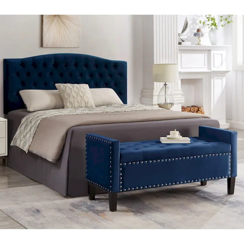 Entryway Living Room Soft Padded Seat with Armrest,Bed Bench 6