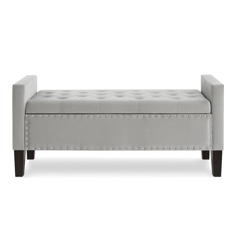 Entryway Living Room Soft Padded Seat with Armrest,Bed Bench 15