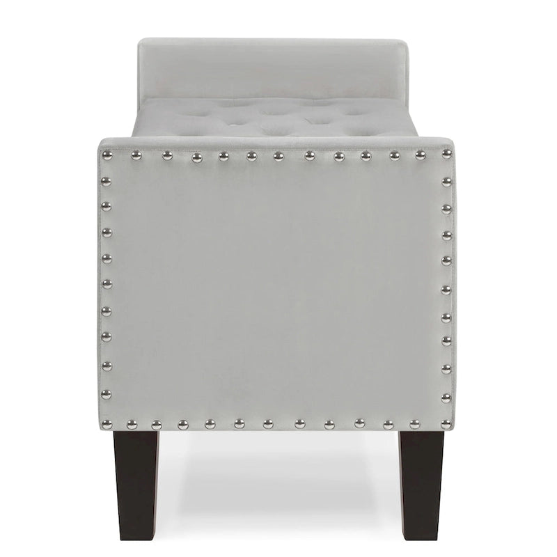 Entryway Living Room Soft Padded Seat with Armrest,Bed Bench 16