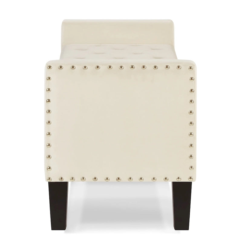 Entryway Living Room Soft Padded Seat with Armrest,Bed Bench 22