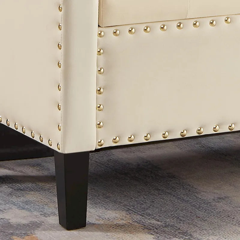 Entryway Living Room Soft Padded Seat with Armrest,Bed Bench 25