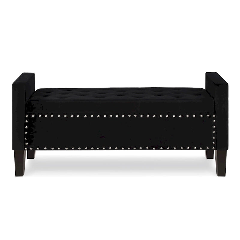 Entryway Living Room Soft Padded Seat with Armrest,Bed Bench 29