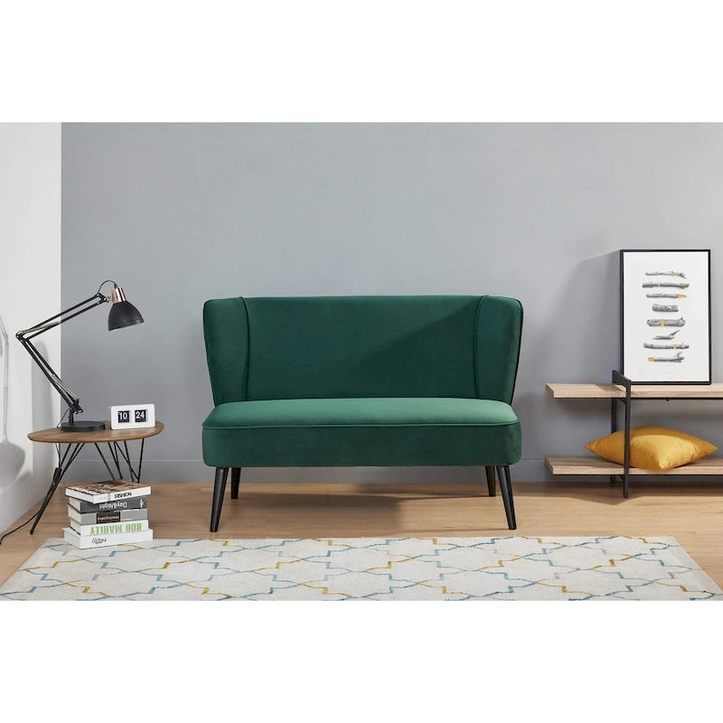 Brooklawn Wingback Mid-century Loveseat 22