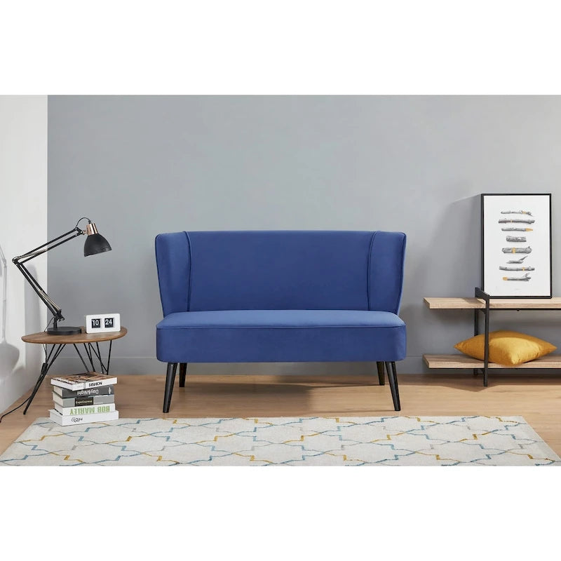 Brooklawn Wingback Mid-century Loveseat 24